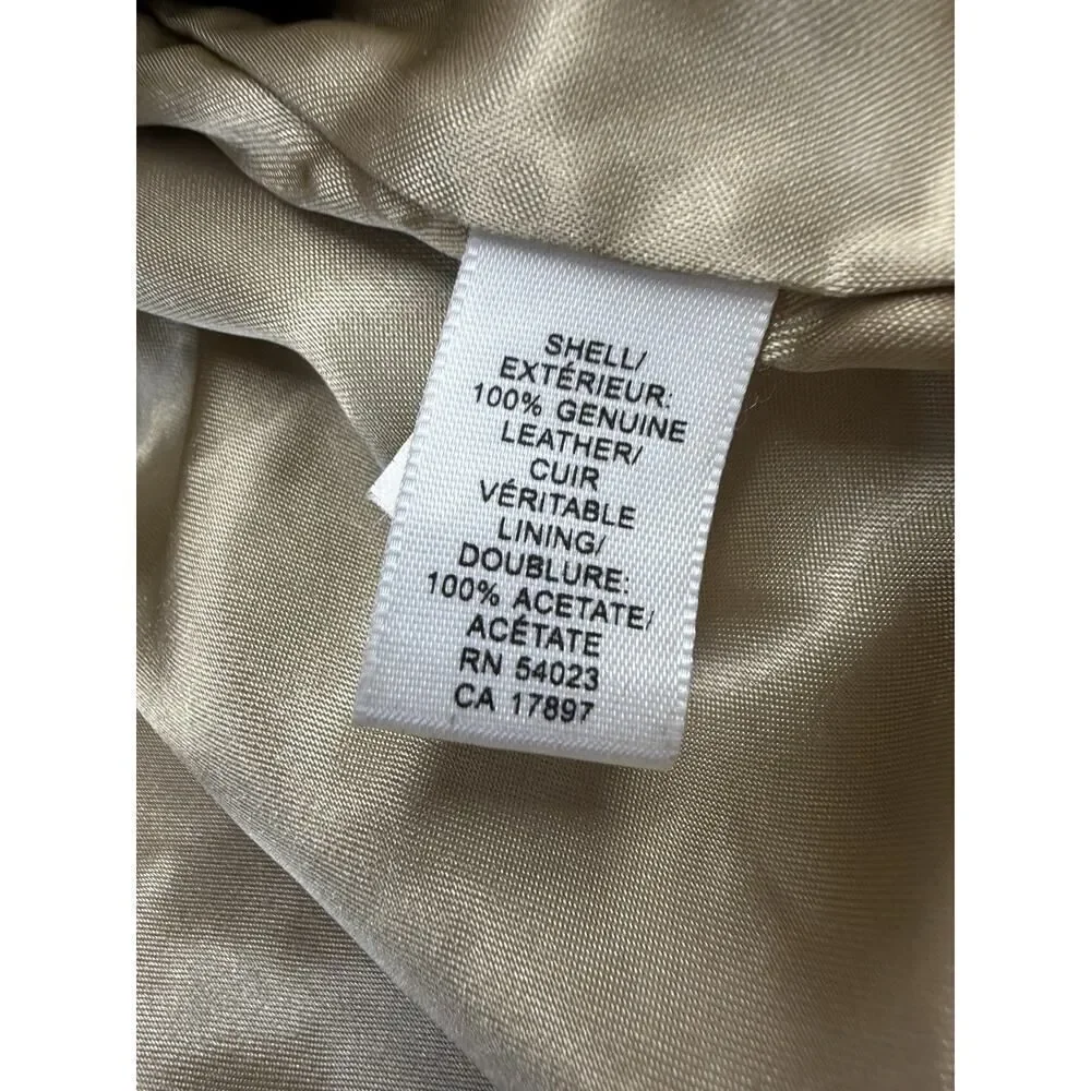 Banana Republic Men’s Suede Shirt Jacket Beige Olive Green Size L Button Up